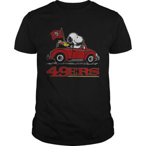 Snoopy Driving Volkswagen San Francisco 49Ers Shirt
